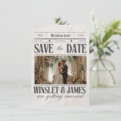 Carte de rappel plat à date fixe (Debout devant)