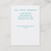 Carte de rappel pour dentiste jote Crown Tooth Log (Dos)