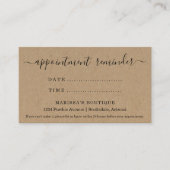 Carte de rappel pour rendez-vous, salon dentaire p (Devant)