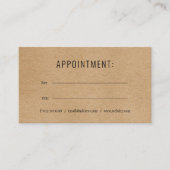 Carte de rappel professionnelle simple pour rendez (Devant)