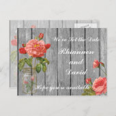 Carte de rappel Rose d'Orléans (Devant / Derrière)