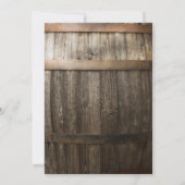 Carte de rappel Rustique de Campagne à l'occasion  (Dos)