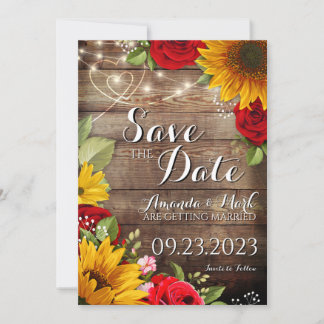 Carte de rappel Sunflower & Roses