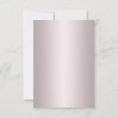 Carte de rappel tendance violette florale chic (Dos)