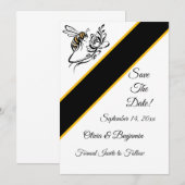 Carte de rappel "Timeless Luxury Bee" pour annonce (Devant / Derrière)
