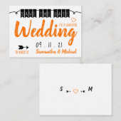 Carte de rappel vintage à suspendre (Devant / Derrière)