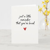 Carte de rappel Vous êtes aimé (Fleur jaune)