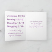 Carte de rapport annuel de la fête des mères (Intérieur)