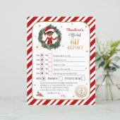 Carte de rapport Elf personnalisée (Debout devant)