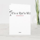 Carte de rat Thanksgiving (Dos)