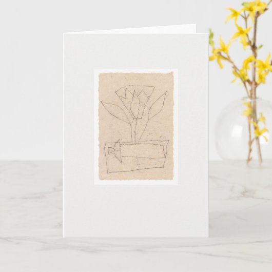 Carte de réaccouchement (Fleur jaune)