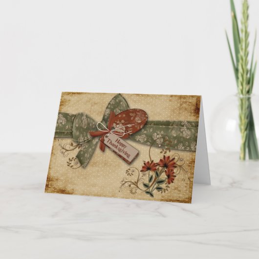 Carte de rebut Thanksgiving (Devant)