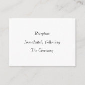 Carte de réception (Dos)