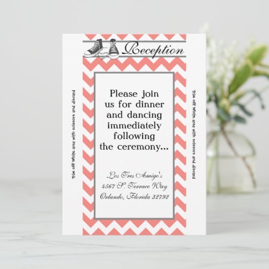 Carte de réception 3,5 x 7 Baskets adolescents Che (Debout devant)