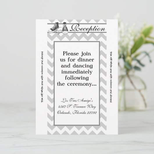 Carte de réception 3,5 x 7 Baskets adolescents Che (Debout devant)