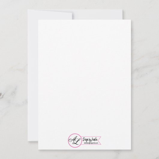 Carte de réception 3,5 x 7 blé sur le sac Burlap (Dos)