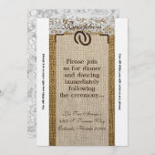 Carte de réception 3,5 x 7 Chaussures de cheval Bu (Devant / Derrière)