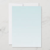 Carte de réception 3,5 x 7 Fleur tropicale sur Blu (Dos)