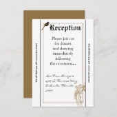 Carte de réception 3,5 x 7 Inséparables officiels (Devant / Derrière)