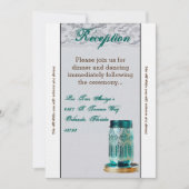 Carte de réception 3,5 x 7 rustique Pays Mason Jar (Devant)