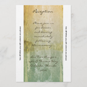 Carte de réception 3,5 x 7 Vintage Floral