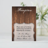 Carte de réception 3,5x5 Barn Wood Country Russe (Debout devant)