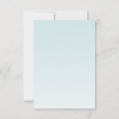 Carte de réception 3,5x5 Fleur tropicale sur Blue (Dos)