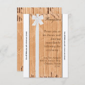 Carte de réception 3,5x7 avec rabat en carton et r (Devant / Derrière)