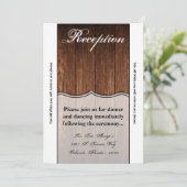 Carte de réception 3,5x7 Barn Wood Country Russe (Debout devant)