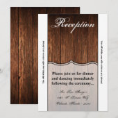 Carte de réception 3,5x7 Barn Wood Country Russe (Devant / Derrière)