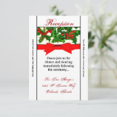 Carte de réception 3,5x7 Baughs of Holly Berry Chr (Debout devant)