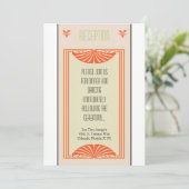 Carte de réception 3,5x7 Bordure vintage (Debout devant)