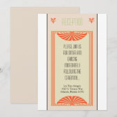 Carte de réception 3,5x7 Bordure vintage (Devant / Derrière)