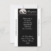 Carte de réception 3,5x7 Chasse au cerf Lune des c (Devant)