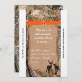 Carte de réception 3,5x7 Chasseurs Camouflage Camo (Devant / Derrière)