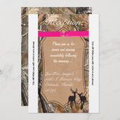 Carte de réception 3,5x7 Chasseurs Camouflage Camo (Devant / Derrière)