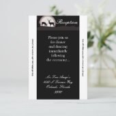 Carte de réception 3,5x7 Chasseurs de Lune de cerf (Debout devant)