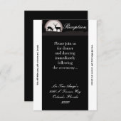 Carte de réception 3,5x7 Chasseurs de Lune de cerf (Devant / Derrière)