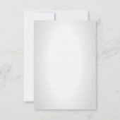 Carte de réception 3,5x7 Manchot de campagne Unis (Dos)