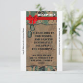 Carte de réception 3.5x7 marine IMPRESSION NUMÉRIQ (Debout devant)