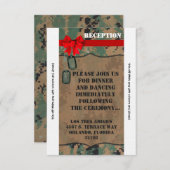 Carte de réception 3.5x7 marine IMPRESSION NUMÉRIQ (Devant / Derrière)