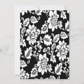 Carte de réception 3,5x7 Noir et Blanc Filigrane (Dos)