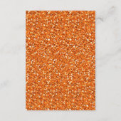 Carte de réception 3,5x7 Orange Pailleté Chevron R (Dos)