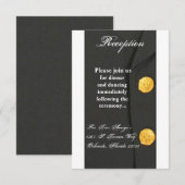 Carte de réception 3,5x7 TENUE DE SOIRÉE VERTS DE (Devant / Derrière)