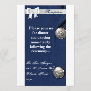 Carte de réception 3,5x7 Uniforme de classe A de l