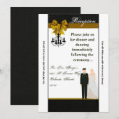 Carte de réception 3,5x7 Uniforme militaire homme  (Devant / Derrière)