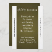 Carte de réception 3,5x7 Vélo double Brown (Devant / Derrière)