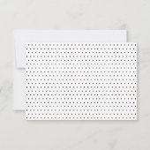 Carte de réception à blocs de couleurs noir et bla (Dos)