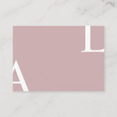 Carte de réception à encart ultra moderne (Dos)