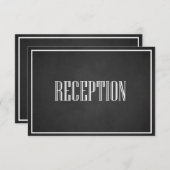CARTE DE RÉCEPTION À LA CRÉATION TYPOGRAPHIQUE RÉT (Devant / Derrière)